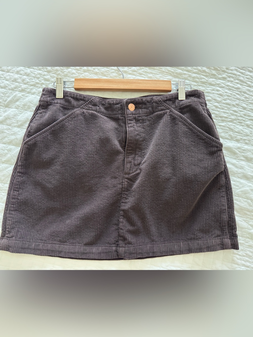 Pistola chocolate corduroy mini skirt size 29